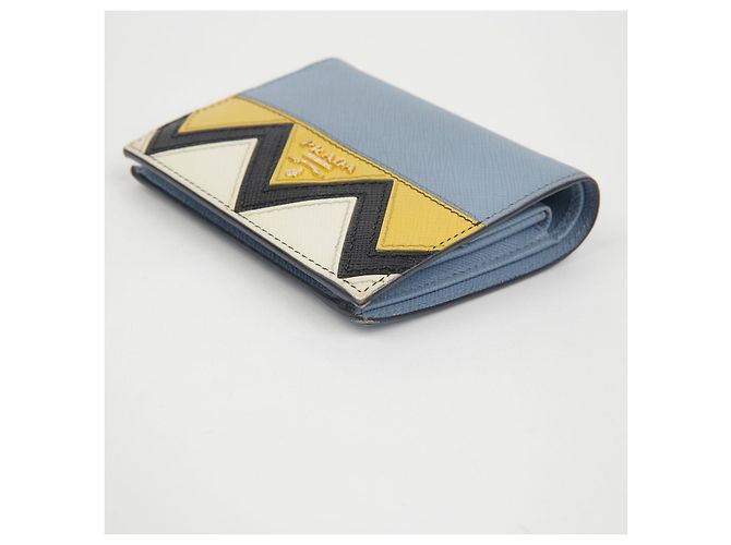 Prada Billetera compacta con logo de metal Multicolor - vista 9