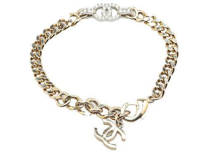 Timeless Chanel Coco Mark Strassarmband Silber - Ansicht 3