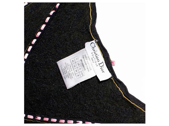 Schwarze Wollbluse von Christian Dior Pink - Ansicht 4