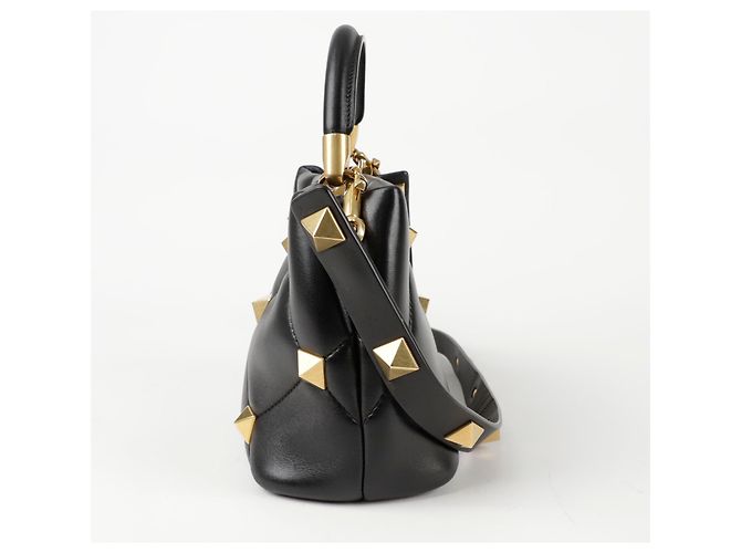 Valentino Borsa a mano Roman Stud Small Nero - vista 3