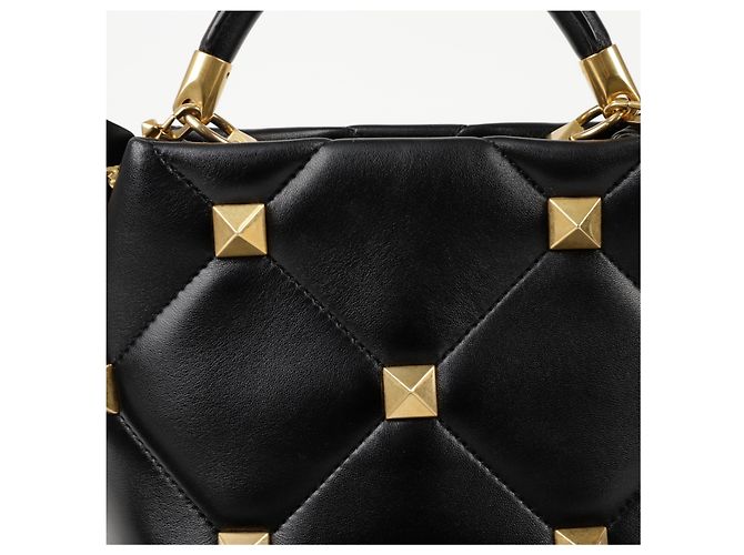 Valentino Borsa a mano Roman Stud Small Nero - vista 5