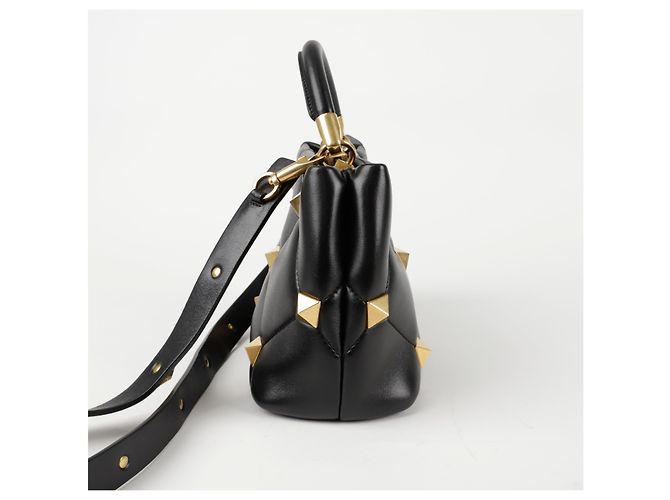 Valentino Borsa a mano Roman Stud Small Nero - vista 6