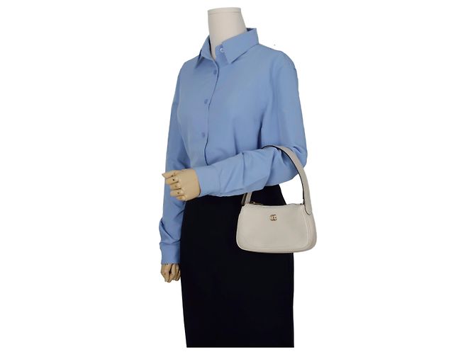 Gucci Borsa a spalla mini Afrodite Bianco - vista 15