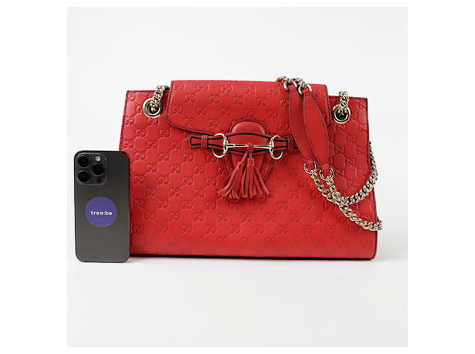 Gucci Borsa a tracolla Emily Rosso - vista 10