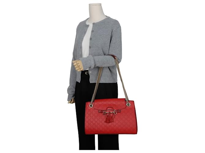 Gucci Borsa a tracolla Emily Rosso - vista 13