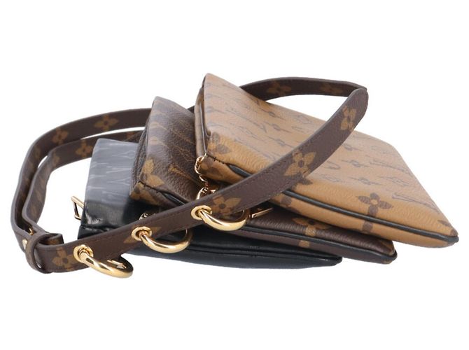 Borsa a Spalla Pochette Monogram Reverse Louis Vuitton Marrone Monogramma - vista 4