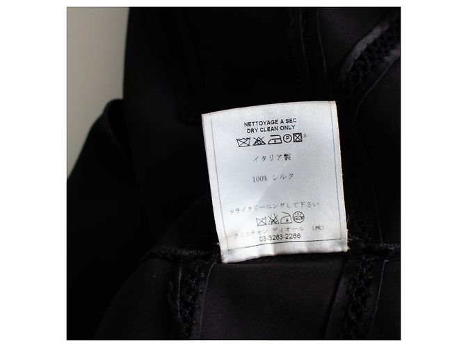 Blusa de Seda sin mangas Christian Dior Negro - vista 6