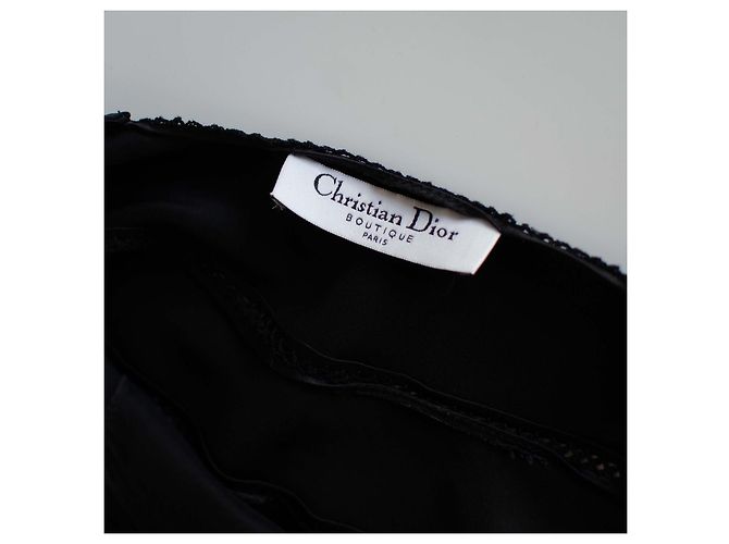 Blusa de Seda sin mangas Christian Dior Negro - vista 7