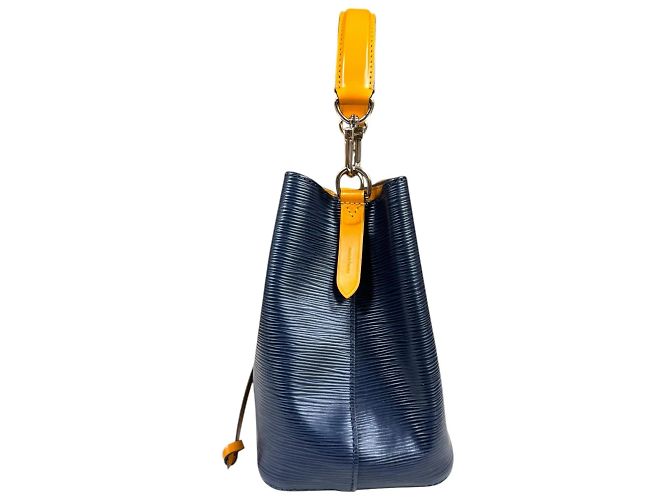 Néonoé Borsa a Spalla NeoNoe BB in Pelle Epi Louis Vuitton Arancione Blu navy - vista 5