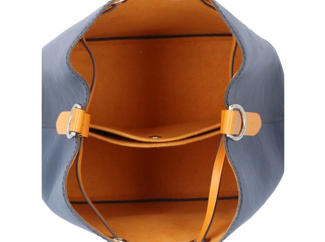 Néonoé Borsa a Spalla NeoNoe BB in Pelle Epi Louis Vuitton Arancione Blu navy - vista 8
