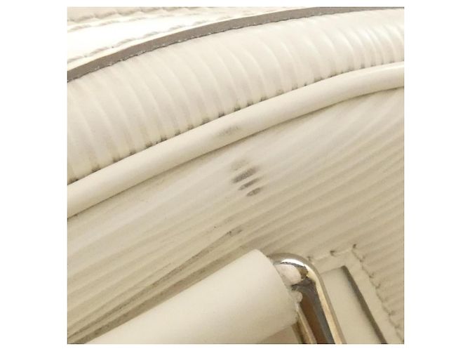 Borsa Louis Vuitton Epi Bowling Montaigne GM Bianco sporco - vista 6