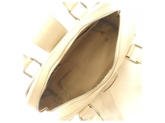 Borsa Louis Vuitton Epi Bowling Montaigne GM Bianco sporco - vista 9