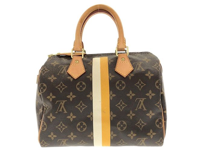 Borsa Boston Speedy 25cm Monogramma Louis Vuitton Marrone - vista 2