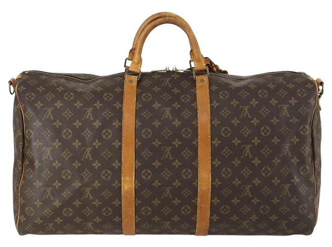 Louis Vuitton Keepall Bandouliere Monogram Canvas 60 Marrone - vista 2
