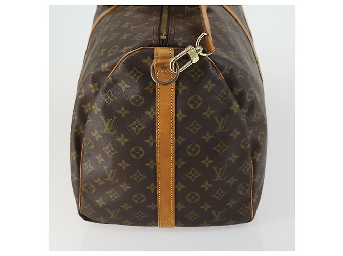 Louis Vuitton Keepall Bandouliere Monogram Canvas 60 Marrone - vista 3