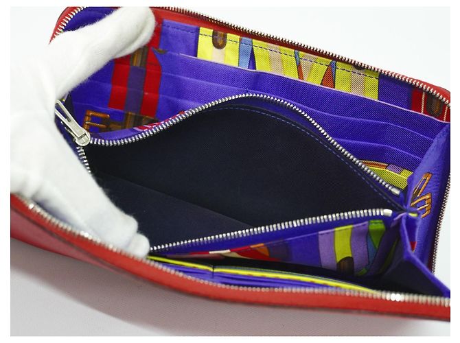 Hermès Hermes Azap Zip Around Silk'in Epsom Long Rosa - vista 3