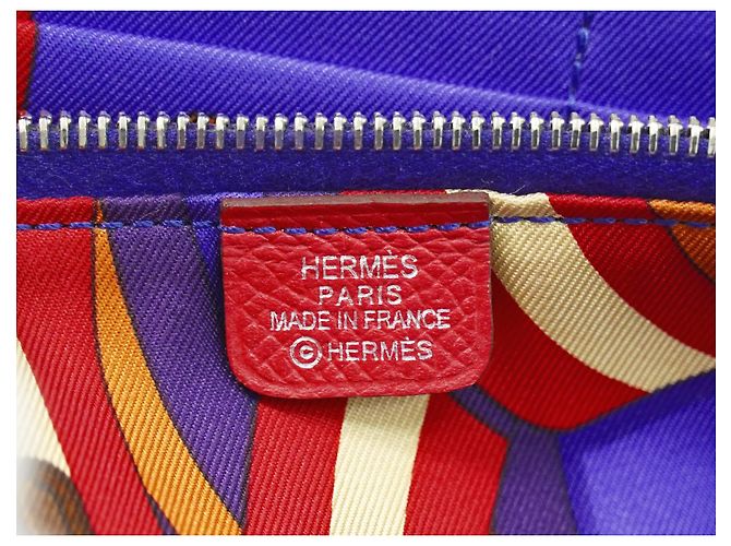 Hermès Hermes Azap Zip Around Silk'in Epsom Long Rosa - vista 4
