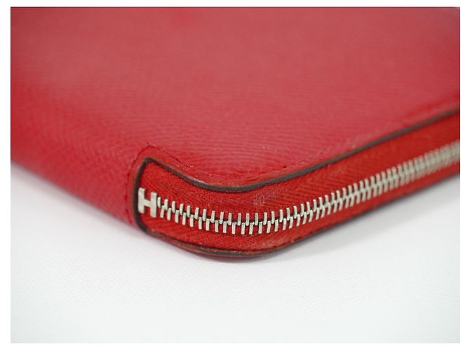 Hermès Hermes Azap Zip Around Silk'in Epsom Long Rosa - vista 7
