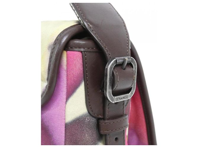 Chanel 90809 Mehrfarbige Schultertasche Pink Mehrfarben - Ansicht 6