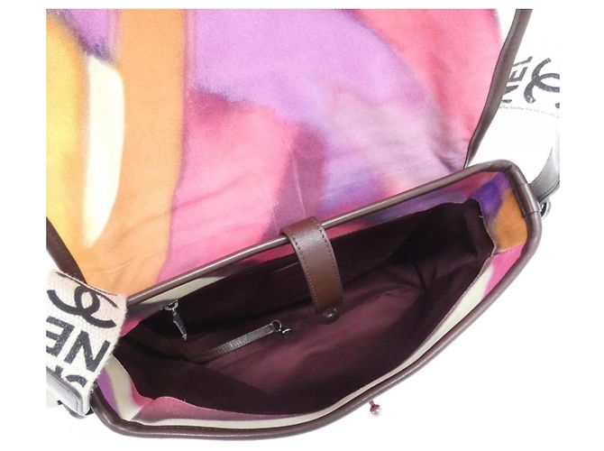 Chanel 90809 Mehrfarbige Schultertasche Pink Mehrfarben - Ansicht 9