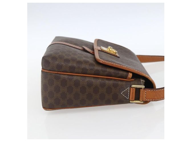 Céline Celine Vintage Macadam Canvas et Cuir Marron - vue 4
