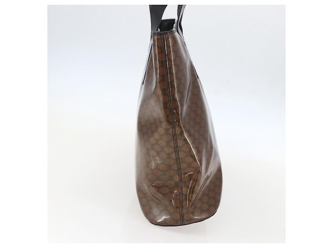 Céline Celine Vintage Macadam Schultertasche Macadam Canva Vinyl Braun - Ansicht 4