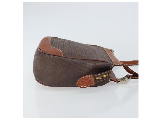 Loewe Anagram in pelle PVC Marrone - vista 3