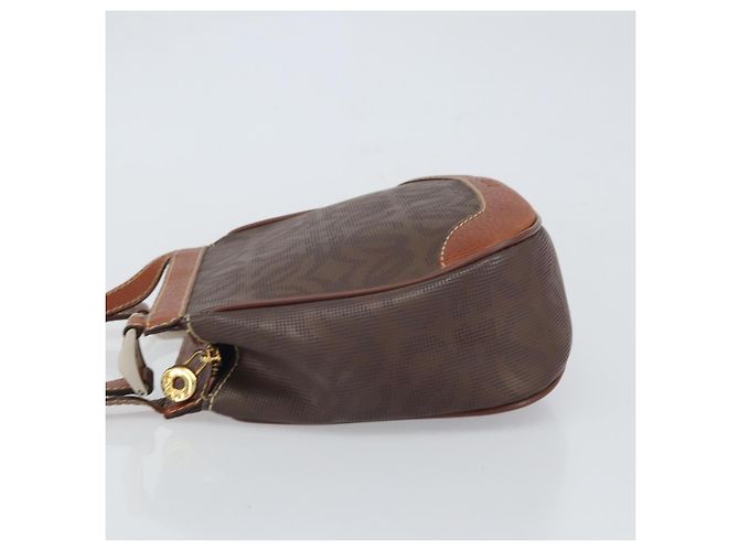 Loewe Anagram in pelle PVC Marrone - vista 4