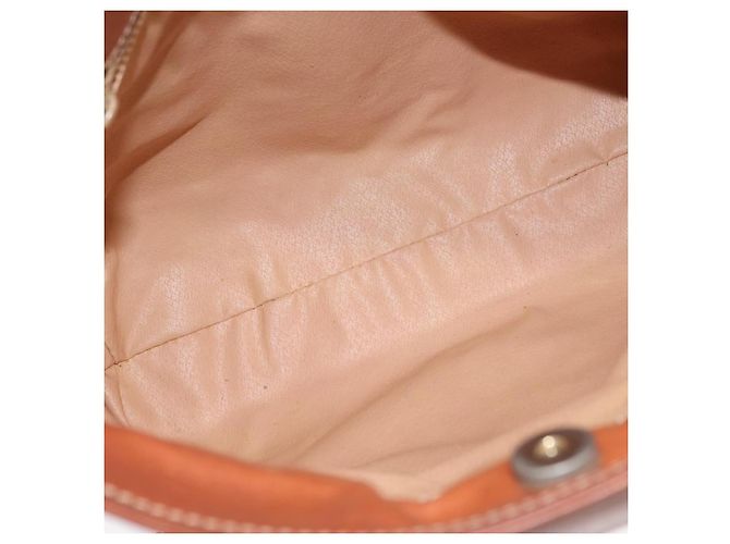 Céline Celine Vintage Macadam Tela e Pelle Marrone - vista 5