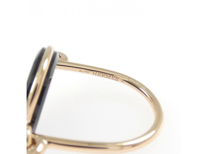Hermès Exlibris Ring aus Roségold - Ansicht 4