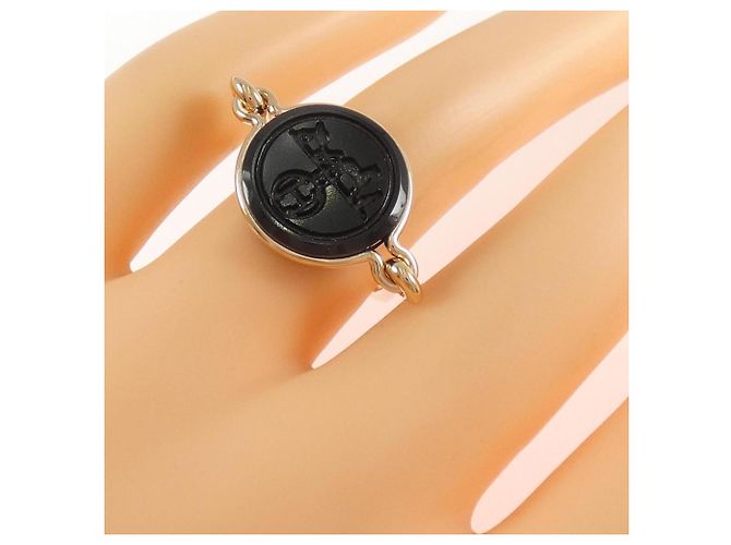 Hermès Exlibris Ring aus Roségold - Ansicht 5