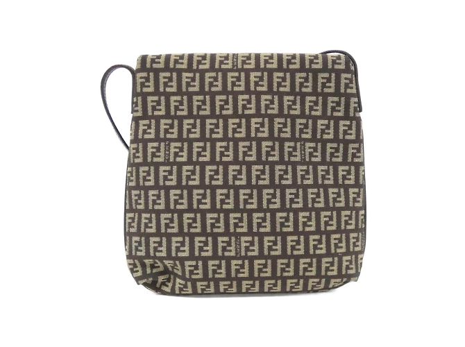 Borsa a Spalla Fendi 8BT075 JQ4 Marrone Beige - vista 2