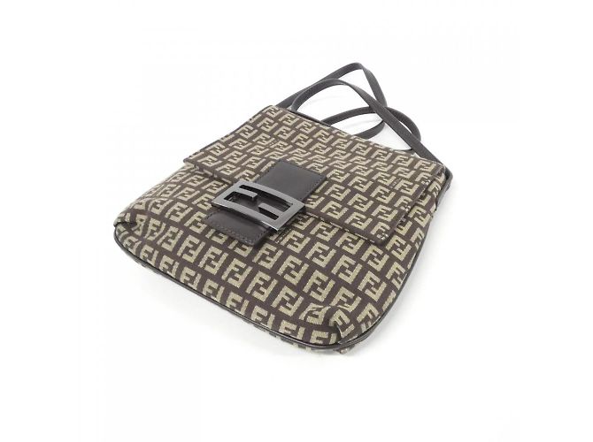 Borsa a Spalla Fendi 8BT075 JQ4 Marrone Beige - vista 3