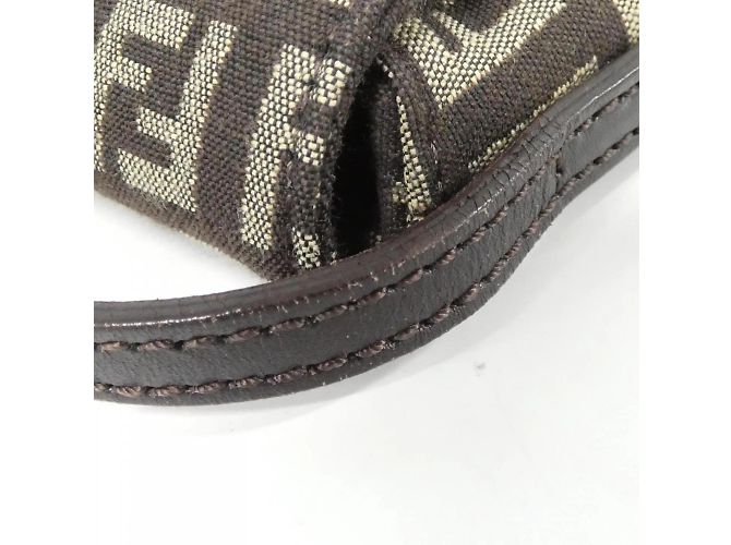 Borsa a Spalla Fendi 8BT075 JQ4 Marrone Beige - vista 5