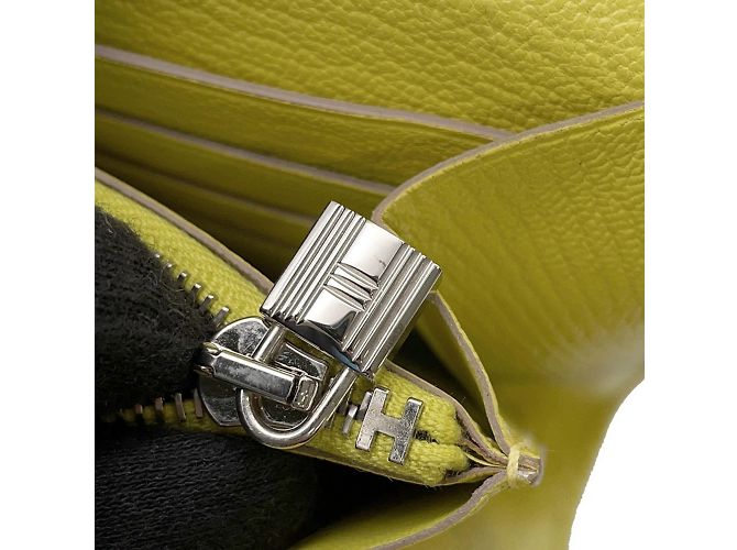 Hermès Cartera Hermes Kelly Long en Lima Dorado - vista 11