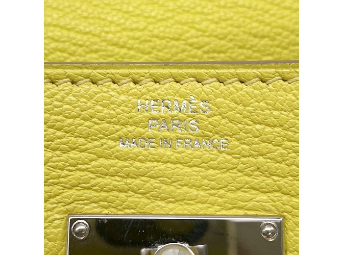 Hermès Cartera Hermes Kelly Long en Lima Dorado - vista 12