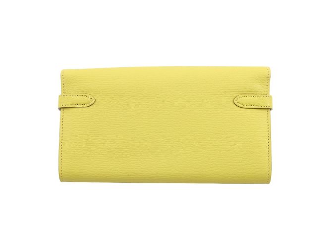 Hermès Cartera Hermes Kelly Long en Lima Dorado - vista 3