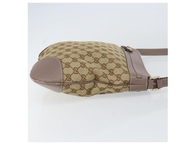 Borsa Messenger Gucci Mayfair in Canvas GG e Pelle Beige - vista 3