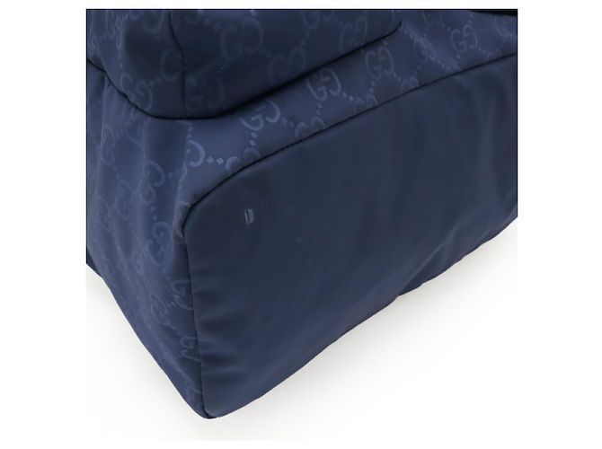 Zaino GG in nylon di Gucci in blu navy - vista 4