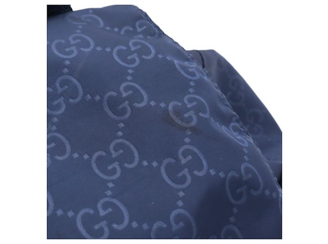 Zaino GG in nylon di Gucci in blu navy - vista 5