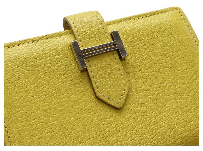 Tarjetero Bearn de Hermès en Amarillo Lima Dorado - vista 5