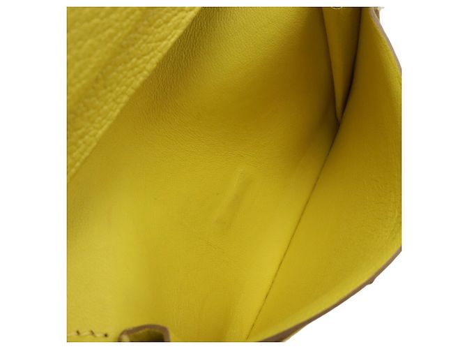 Tarjetero Bearn de Hermès en Amarillo Lima Dorado - vista 7