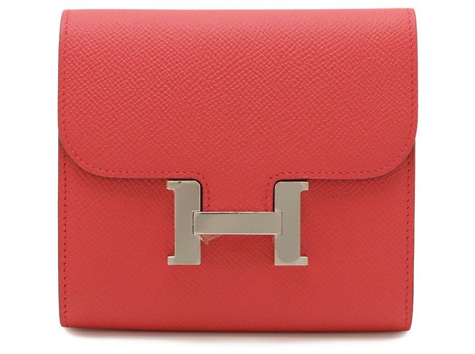 Hermès HERMES Cartera Compacta Bi-fold Constance Rosa Fucsia - vista 2