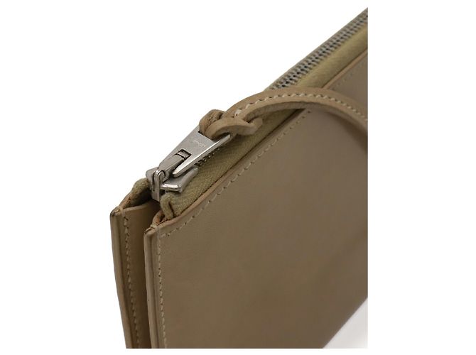 Tarjetero de cuero beige Hermès - vista 6