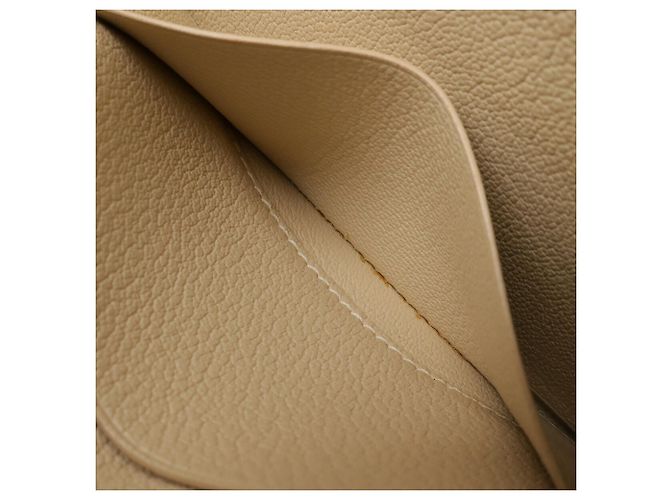 Tarjetero de cuero beige Hermès - vista 9