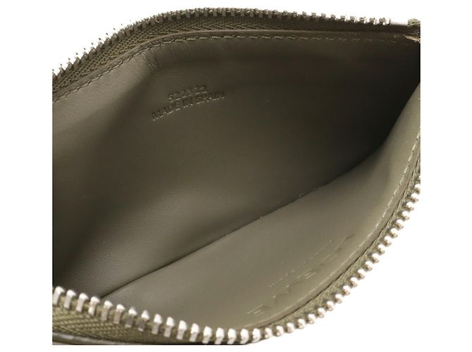 Monedero y tarjetero de cuero gris Loewe Castaño - vista 7