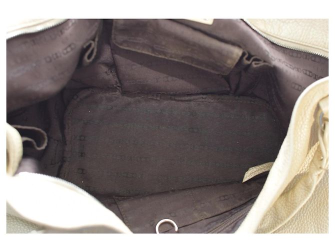 Céline Borsa Celine Grande in agnello argento con doppio manico per la spesa. - vista 14