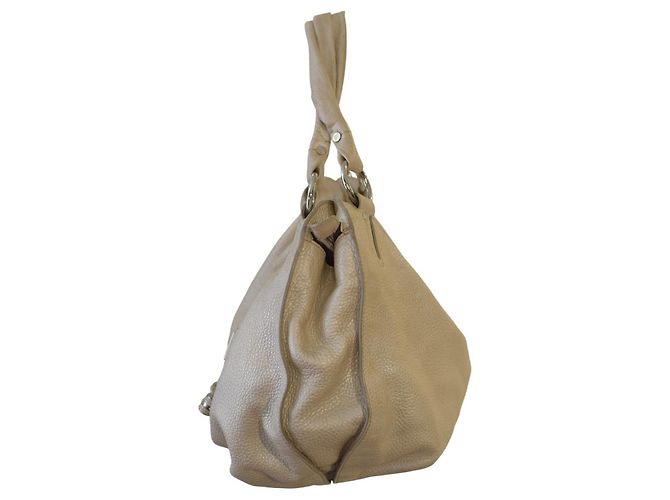 Céline Borsa Celine Grande in agnello argento con doppio manico per la spesa. - vista 2