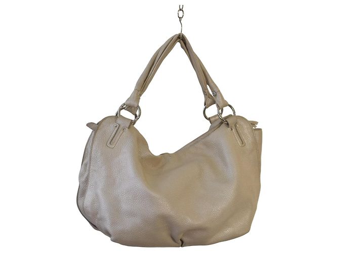 Céline Borsa Celine Grande in agnello argento con doppio manico per la spesa. - vista 3
