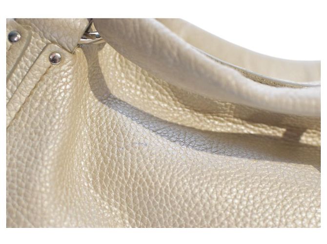 Céline Borsa Celine Grande in agnello argento con doppio manico per la spesa. - vista 4